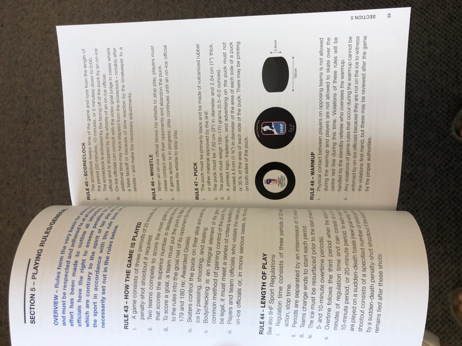 IIHF Rule Book 2018-2022