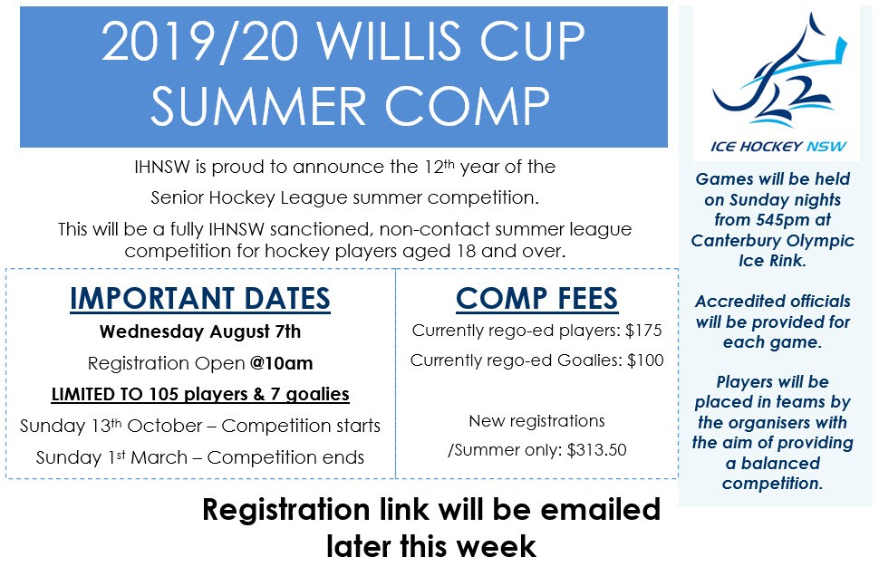 Willis Cup Summer Comp 2019/2020