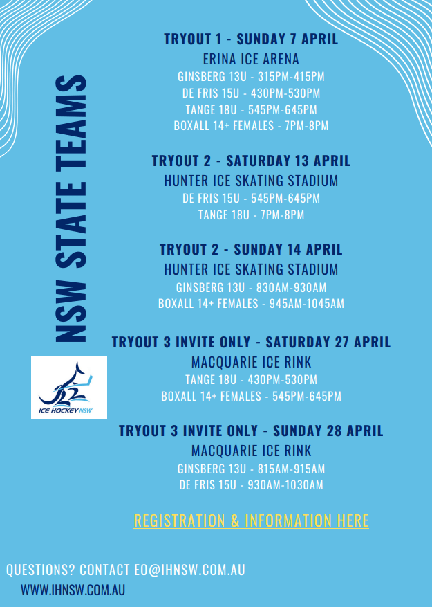 NSW State Teams – TRYOUTS